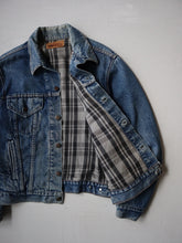 Load image into Gallery viewer, 1980&#39;s Levi&#39;s Made in USA Flannel Lined Denim Jacket - M
