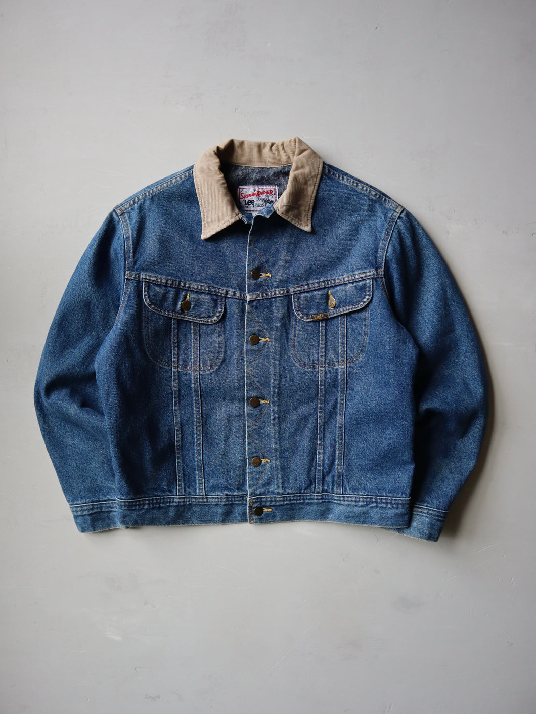 1970's Lee Storm Rider Blanket Lined Denim Jacket - M