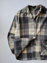 Load image into Gallery viewer, 1950&#39;s Women&#39;s Sears, Roebuck and Co Plaid Wool Shacket - M
