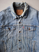 Load image into Gallery viewer, 1990&#39;s Thrashed Levi&#39;s Blanket Lined Denim Jacket - XL
