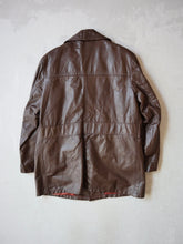 Load image into Gallery viewer, 1970&#39;s Sears Lined Leather Trench - L
