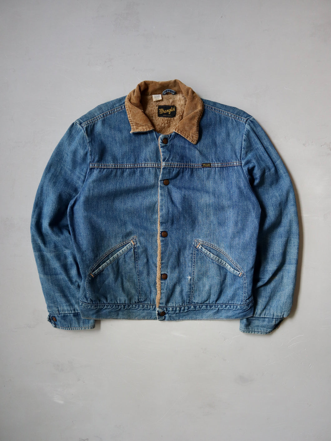 1970's Wrangler Lined Denim Jacket - M