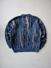 Load image into Gallery viewer, 1990&#39;s Coogi Blue 3D Knit Sweater - L/XL
