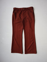 Load image into Gallery viewer, 1970&#39;s Lee Burgandy Flares - 34&quot;
