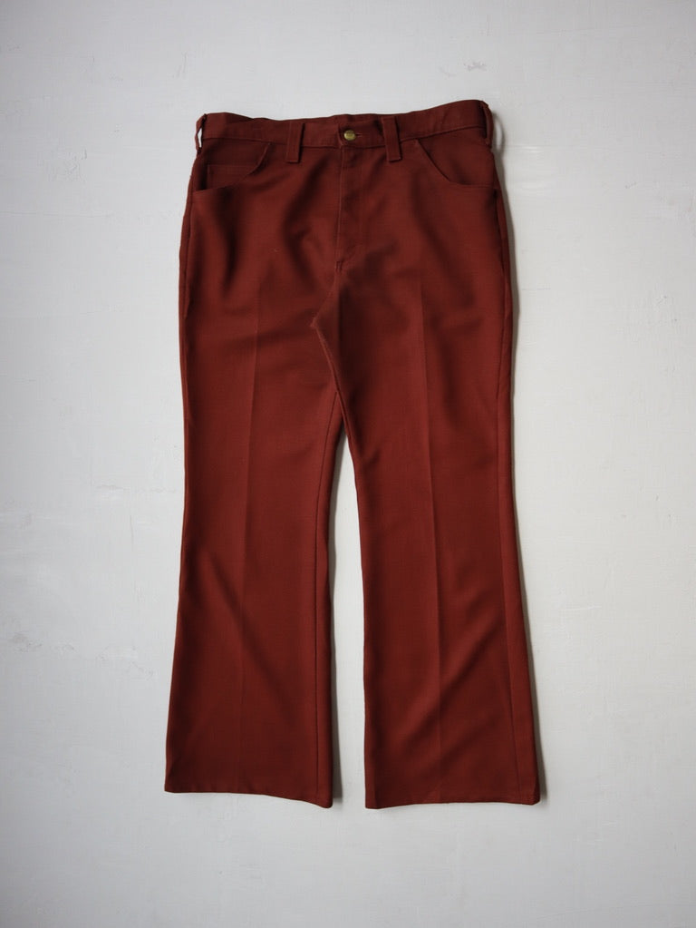 1970's Lee Burgandy Flares - 34