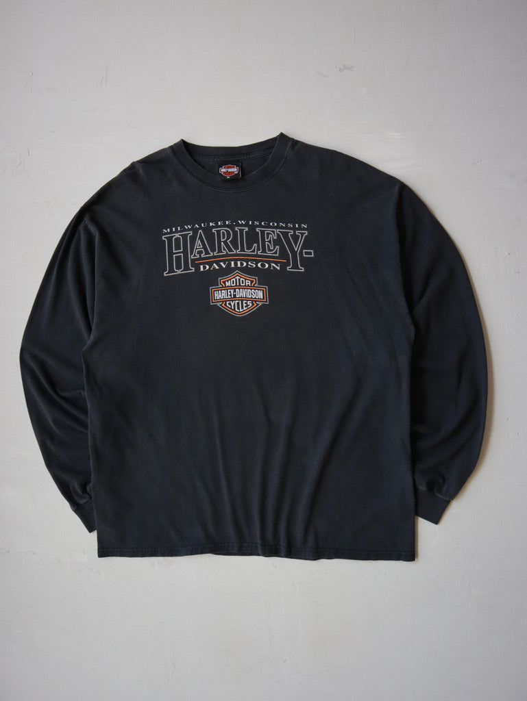 1990's House of Harley Faded Long Sleeve - L