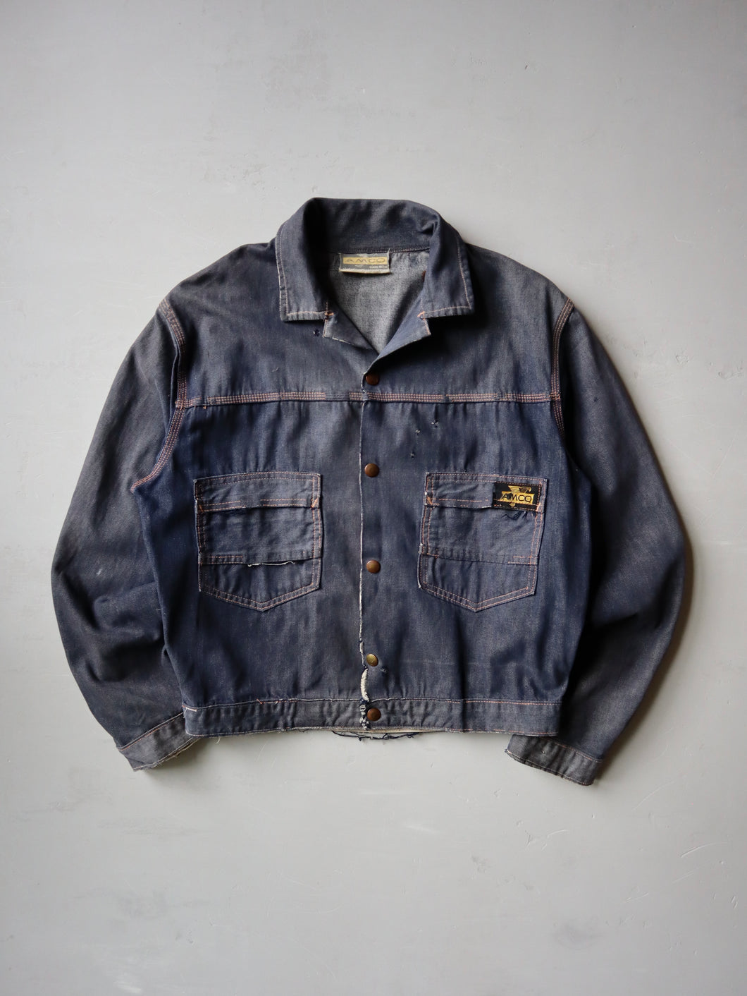 1960's AMCO Selvedge Denim Workwear Jacket - M