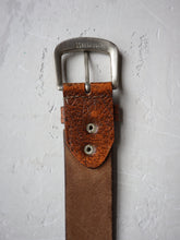 Load image into Gallery viewer, Rugged Brown Leather Belt - 33&quot;-36&quot;
