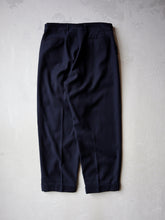 Load image into Gallery viewer, 1940/50&#39;s Navy Wool Pants - 32&quot;
