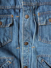 Load image into Gallery viewer, 1970&#39;s Ely Cattleman Pleated Denim Jacket - XS/S
