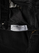 Load image into Gallery viewer, Black Faded Wrangler Denim Jeans - 36&quot;
