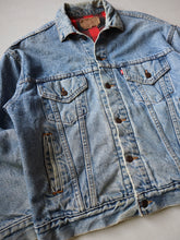 Load image into Gallery viewer, 1980&#39;s Levi&#39;s Made in USA Flannel Lined Denim Jacket - M
