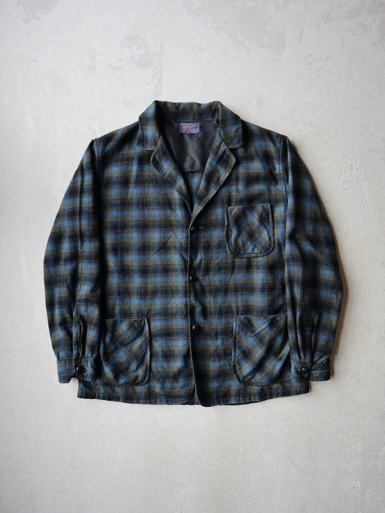 1950's Pendleton Plaid Topster Jacket -L