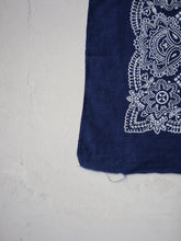 Load image into Gallery viewer, Paisley Navy Made in USA Bandana
