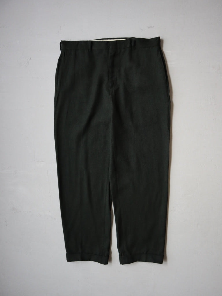 1950's Forest Green Wool Blend Pants - 36