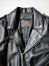 Load image into Gallery viewer, 1960&#39;s Leather Biker Jacket - S/M
