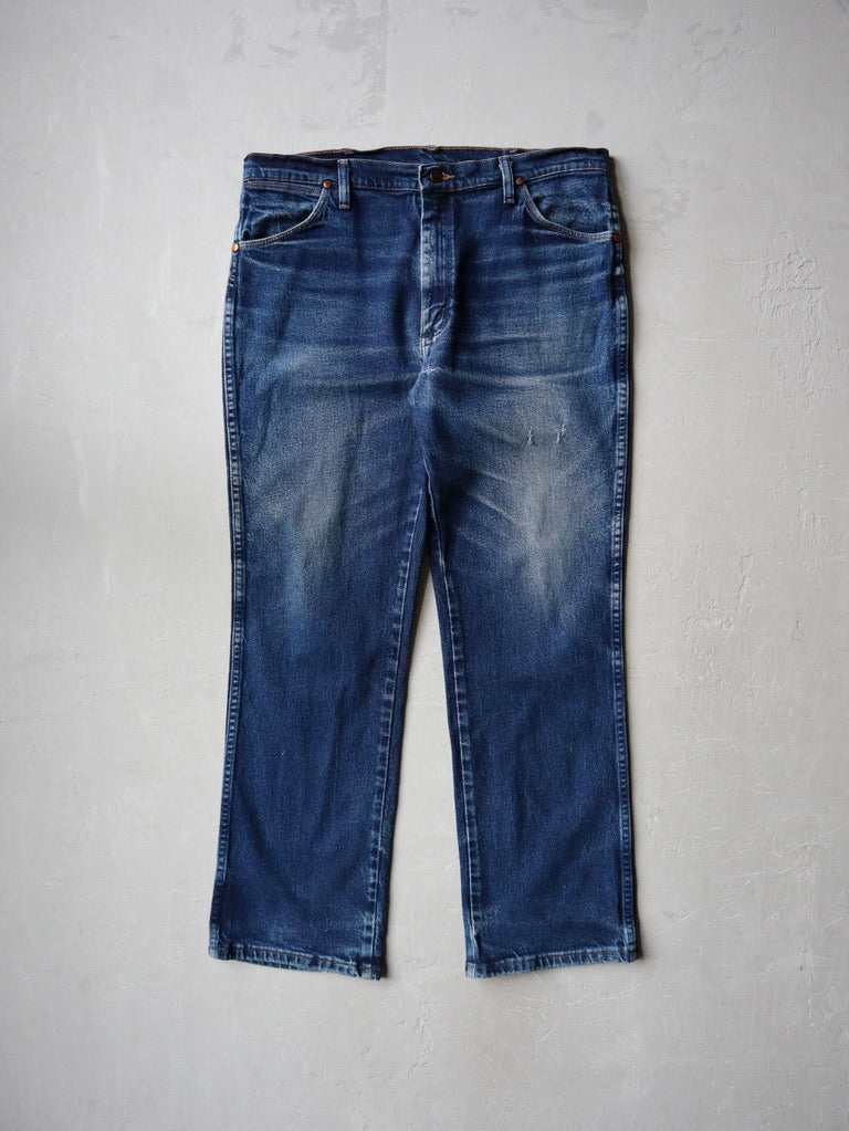 Dark Faded Wrangler Jeans - 36