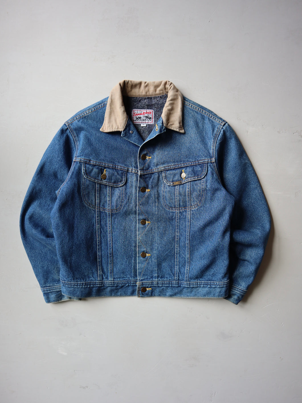 1970's Lee Storm Rider Blanket Lined Denim Jacket - L