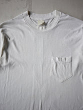 Load image into Gallery viewer, 1970&#39;s Thrashed White Pocket Tee - S
