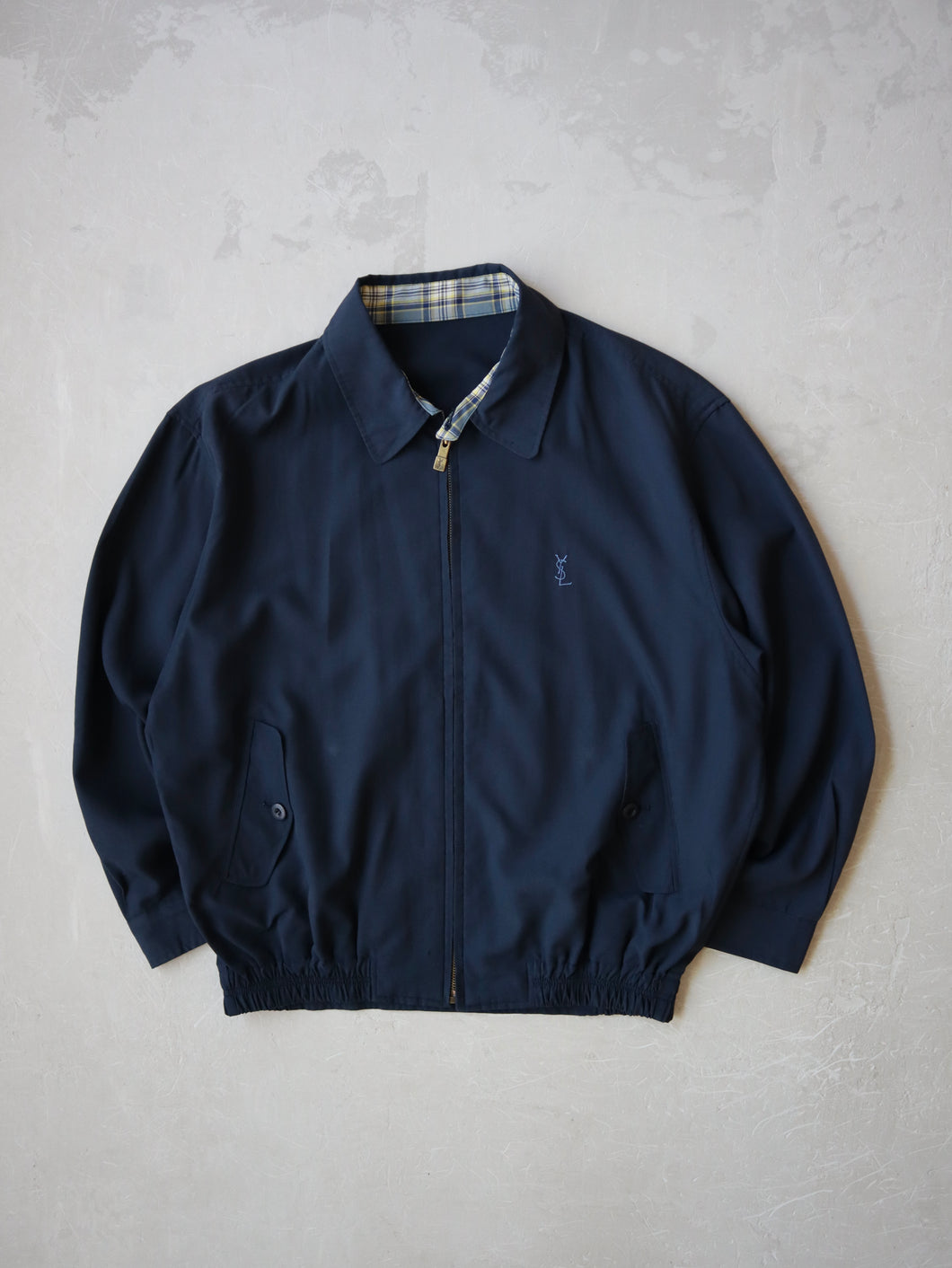 1980's YSL Pour Homme Lightweight Harrington Jacket - L