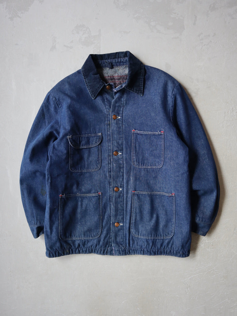 1970's Blue Bell Blanket Lined Denim Chore Coat - M/L