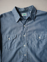 Load image into Gallery viewer, 1970&#39;s OshKosh Union Made Chambray Work Shirt - L
