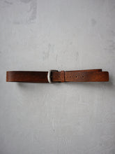 Load image into Gallery viewer, Rugged Brown Leather Belt - 33&quot;-36&quot;
