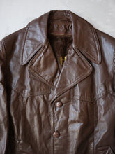 Load image into Gallery viewer, 1970&#39;s Sears Lined Leather Trench - L
