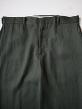 Load image into Gallery viewer, 1950&#39;s Forest Green Wool Blend Pants - 36&quot;
