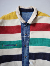 Load image into Gallery viewer, 1990&#39;s Made in USA Levis x Hudson Bay Reversible Denim Jacket - XL
