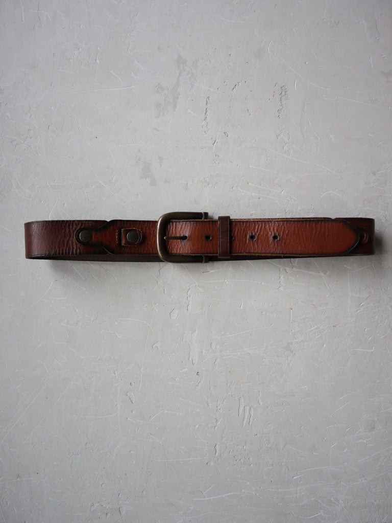 Fossil Brown Leather Belt - 33