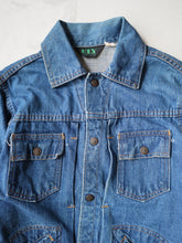 Load image into Gallery viewer, 1970&#39;s Ely Cattleman Pleated Denim Jacket - XS/S
