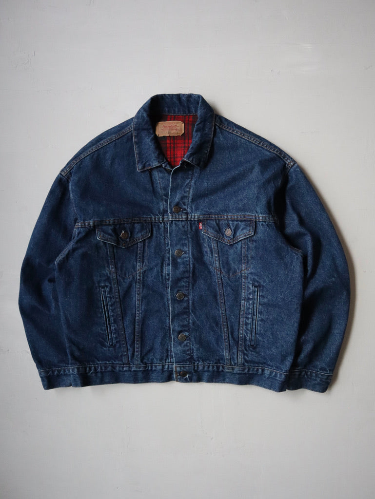 1990's Levi's Made in USA Flannel Lined Denim Jacket - L