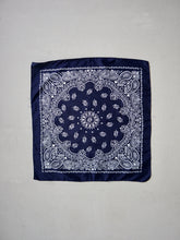 Load image into Gallery viewer, Paisley Navy Bandana
