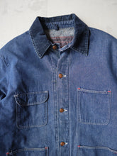 Load image into Gallery viewer, 1970&#39;s Blue Bell Blanket Lined Denim Chore Coat - M/L
