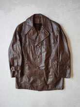 Load image into Gallery viewer, 1970&#39;s Sears Lined Leather Trench - L
