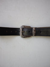 Load image into Gallery viewer, Black Western Belt - 26&quot;- 32&quot;
