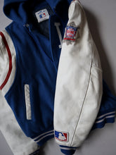 Load image into Gallery viewer, 1990&#39;s LA Dodgers Hooded Varisty Jacket - L
