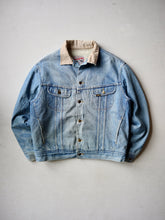 Load image into Gallery viewer, 1980&#39;s Lee Storm Rider Sherpa Lined Denim Jacket - L/XL
