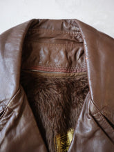 Load image into Gallery viewer, 1970&#39;s Sears Lined Leather Trench - L
