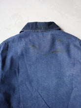 Load image into Gallery viewer, 1970&#39;s Blue Bell Blanket Lined Denim Chore Coat - M/L
