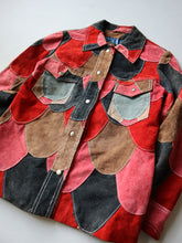 Load image into Gallery viewer, 1970&#39;s Women&#39;s Patchwork Suede Leather Jacket - S
