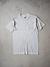 Load image into Gallery viewer, 1970&#39;s Thrashed White Pocket Tee - S
