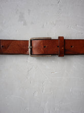 Load image into Gallery viewer, Brown Leather Belt - 33&quot;-37&quot;
