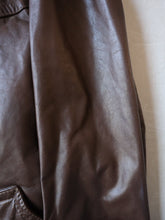 Load image into Gallery viewer, 1970&#39;s Sears Lined Leather Trench - L
