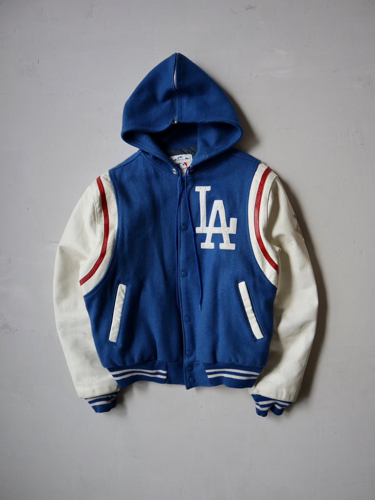 1990's LA Dodgers Hooded Varisty Jacket - L