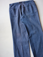 Load image into Gallery viewer, 1980&#39;s Euro Denim Workwear Wide Leg Pants - 34&quot;
