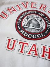 Load image into Gallery viewer, 1980&#39;s University of Utah Puff Print Raglan Sweatshirt - M
