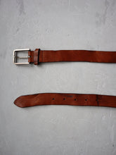 Load image into Gallery viewer, Brown Leather Belt - 33&quot;-37&quot;
