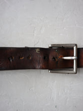 Load image into Gallery viewer, Dark Brown Leather Belt - 30&quot;- 32&quot;
